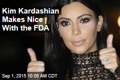 Kim Kardashian Makes Nice With the FDA
