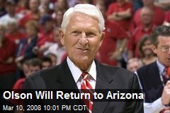 Olson Will Return to Arizona