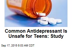 Common Antidepressant Is Unsafe for Teens: Study