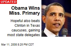 Obama Wins Miss. Primary
