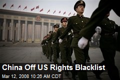 China Off US Rights Blacklist
