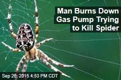 Man Burns Down Gas Pump Trying to Kill Spider