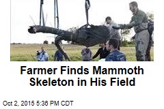 Farmer Finds Mammoth Skeleton in His Field