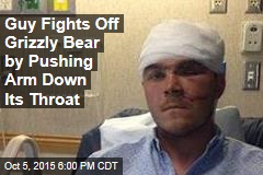 Guy Fights Off Grizzly Bear by Pushing Arm Down Its Throat