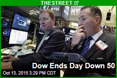 Dow Ends Day Down 50
