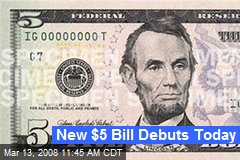 New $5 Bill Debuts Today