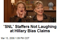 'SNL' Staffers Not Laughing at Hillary Bias Claims