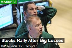 Stocks Rally After Big Losses