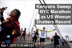 Kenyans Sweep, US Woman Shatters NYC Marathon Record