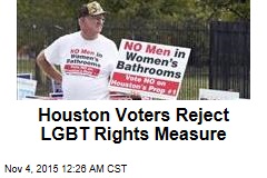 Houston Voters Reject LGBT Rights Measure