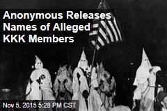 Anonymous Releases Names of Alleged KKK Members