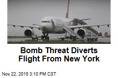 Bomb Threat Diverts Flight From New York