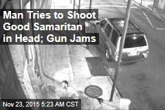 Man Tries to Shoot Good Samaritan in Head; Gun Jams