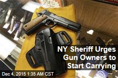 NY Sheriff Urges Gun Owners to Start Carrying