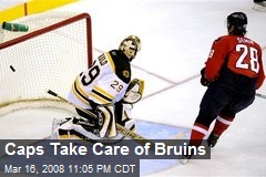 Caps Take Care of Bruins