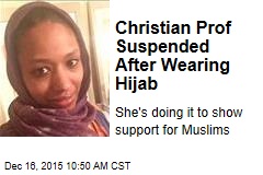 Christian College Prof Suspended for Wearing Hijab