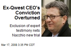 Ex-Qwest CEO's Conviction Overturned