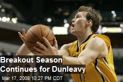Breakout Season Continues for Dunleavy