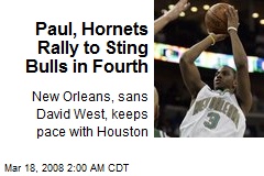 Paul, Hornets Rally to Sting Bulls in Fourth