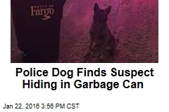 Police Dog Finds Suspect Hiding in Garbage Can
