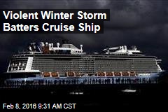 Violent Winter Storm Batters Cruise Ship