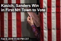 Kasich, Sanders Win in 1st NH Town to Vote