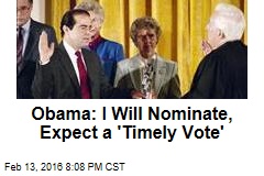 Obama: I Will Nominate a Successor