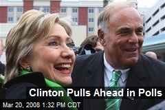 Clinton Pulls Ahead in Polls