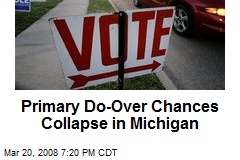 Primary Do-Over Chances Collapse in Michigan