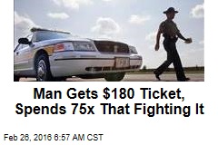 Man Has Spent $14K Fighting $180 Ticket