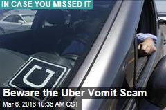 Beware the Uber Vomit Scam