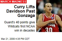 Curry Lifts Davidson Past Gonzaga