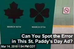 Can You Spot the Error in This St. Paddy&#39;s Day Ad?