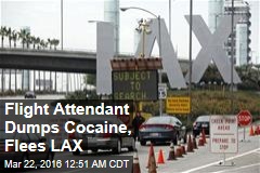 Flight Attendant Dumps Cocaine, Flees LAX