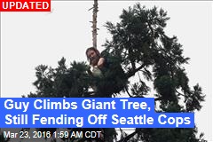 Guy Up 80-Foot Tree Stumps Seattle Cops