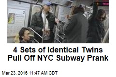 4 Sets of Identical Twins Pull Off NYC Subway Prank