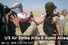US Air Strike Kills 6 Sunni Allies