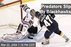 Predators Slip By Blackhawks