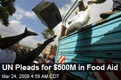 UN Pleads for $500M in Food Aid