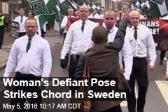 Woman&#39;s Defiant Pose Strikes Chord in Sweden