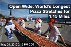 Open Wide: World&#39;s Longest Pizza Stretches for 1.15 Miles