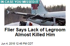 Plane Passenger Says Lack of Legroom Almost Killed Him