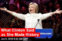 Clinton: We&#39;ve Reached a Milestone