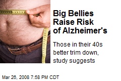 Big Bellies Raise Risk of Alzheimer's