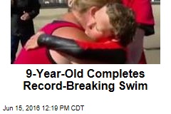 9-Year-Old Completes Record-Breaking Swim