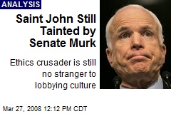 Saint John Still Tainted by Senate Murk