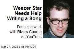 Weezer Star Needs Help Writing a Song