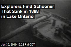 Explorers Find Schooner That Sank in 1868 in Lake Ontario