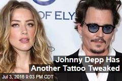 Johnny Depp Has Another Tattoo Tweaked