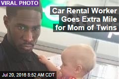 Car Rental Worker Goes Extra Mile for Mom of Twins